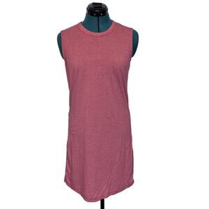Toad‎ & Co Swifty Breathe Dress Red Striped athleisure Hidden Pocket Sz Small